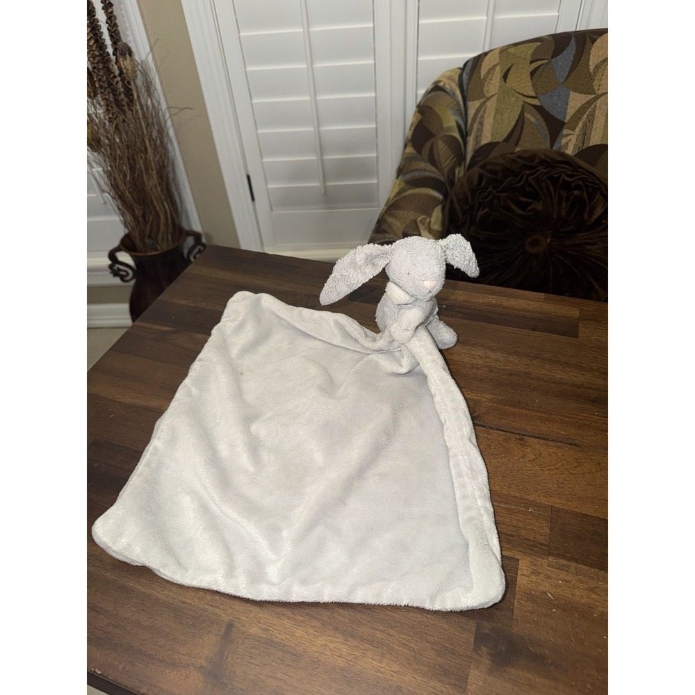 Little‎ Jellycat London Bunny Security Blanket Lovey Bashful Grey Fair TLC